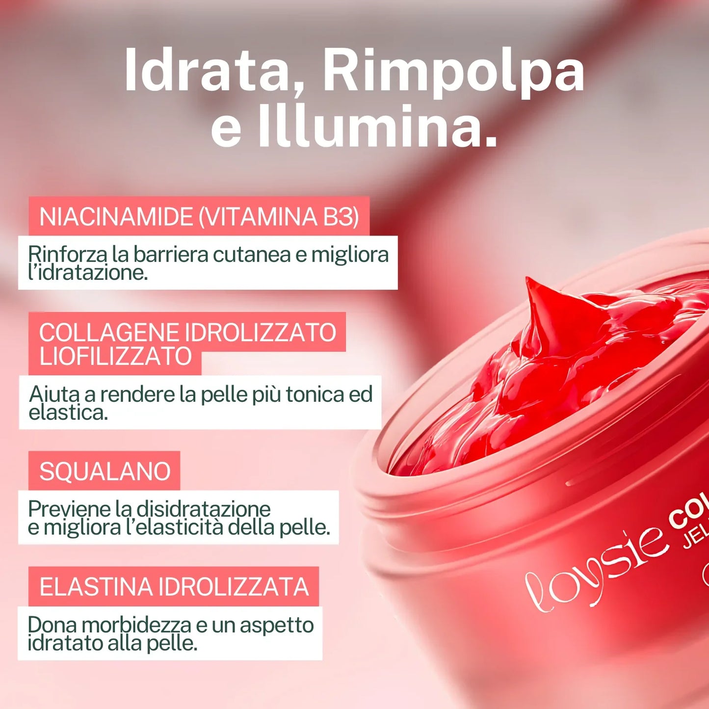Crema Jelly al Collagene (con Niacinamide)