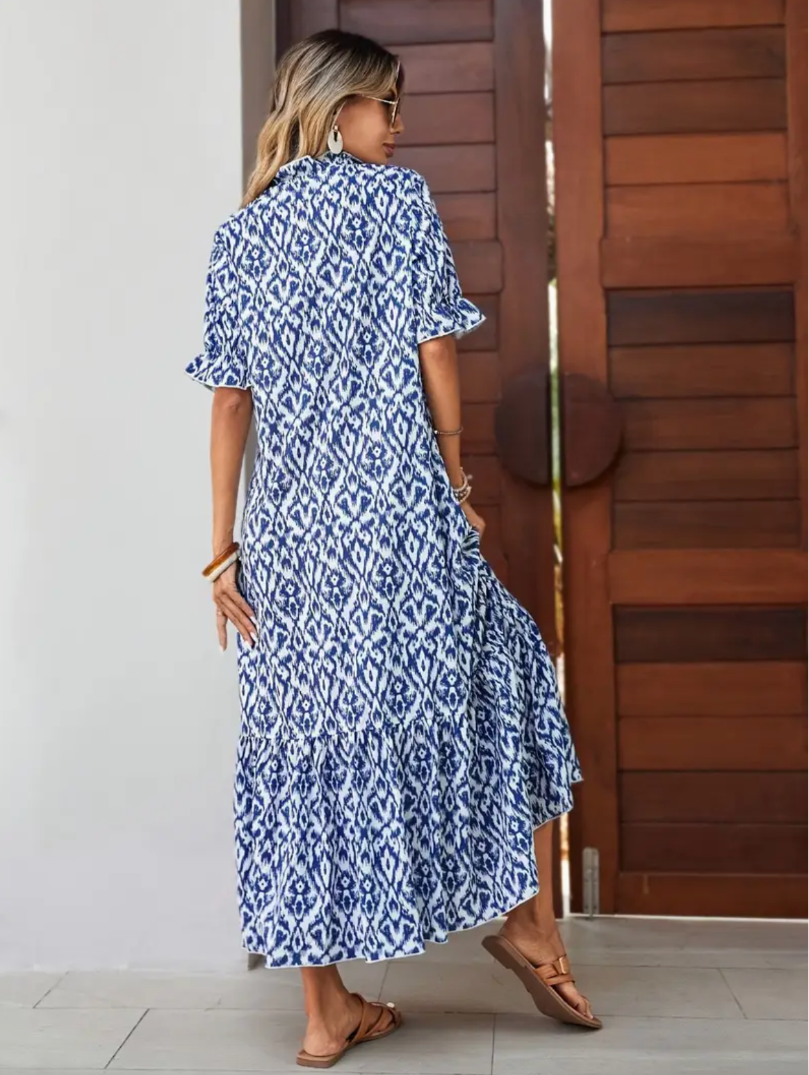 Abito Estivo Boho Vintage con Scollo a V