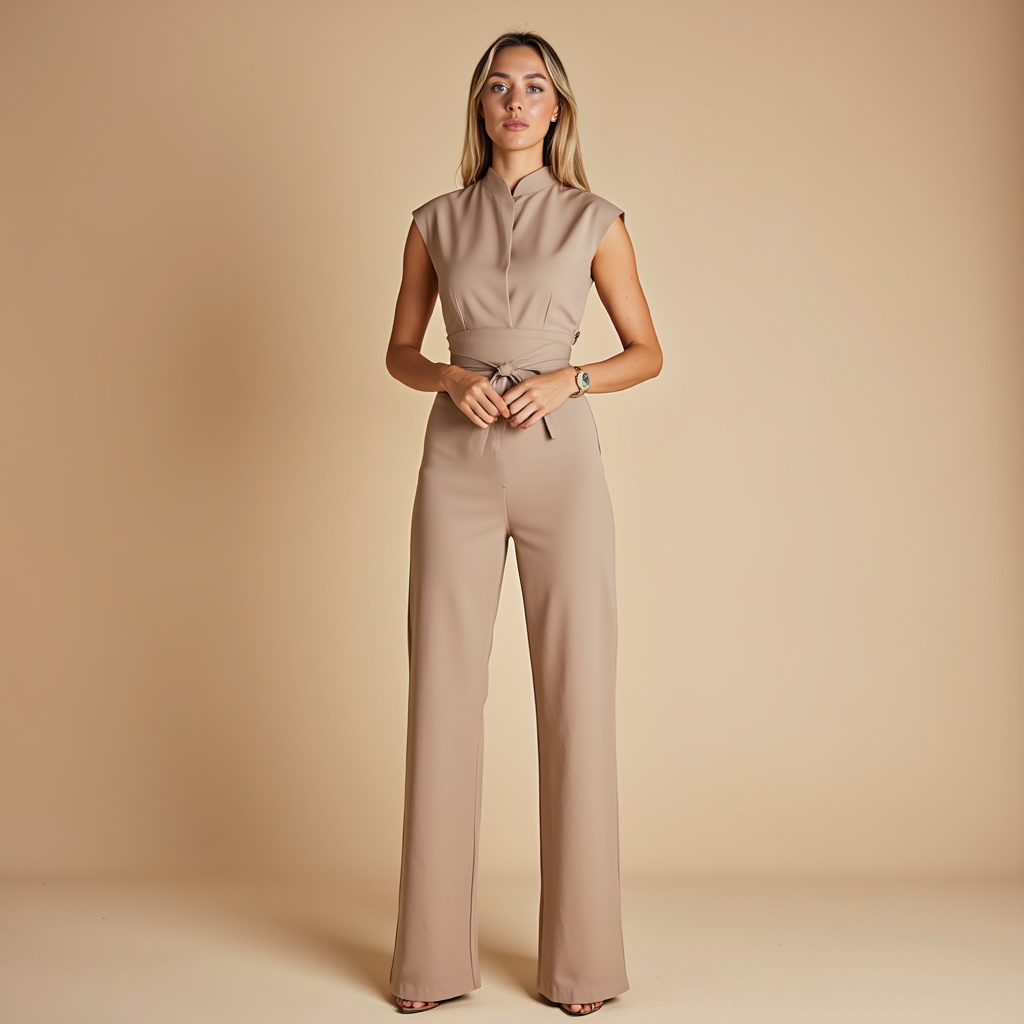 Tuta senza maniche – Eleganza pura, stile semplice